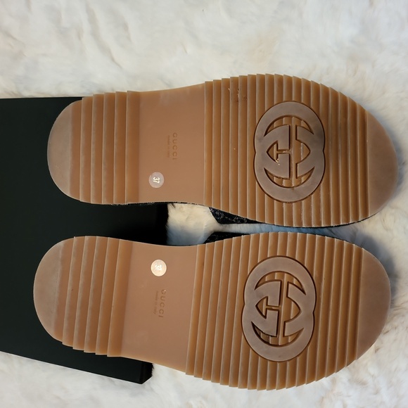 GUCCI Denim GG Monogram Angelina Platform 55mm Blue TeaI SIZE 37 UK/7 US - Picture 5 of 8